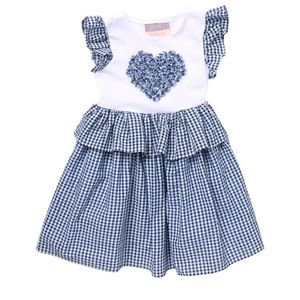 Soutache Heart Dress.  
PASTOURELLE BY PIPPA & JULIE